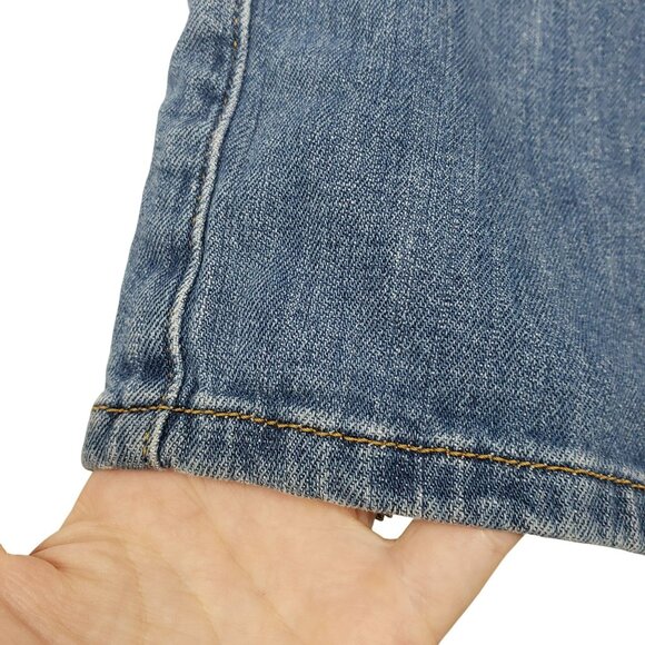 Pilcro Wide Leg Cropped Blue Jeans Womens 28 Anthropologie - Picture 7 of 10